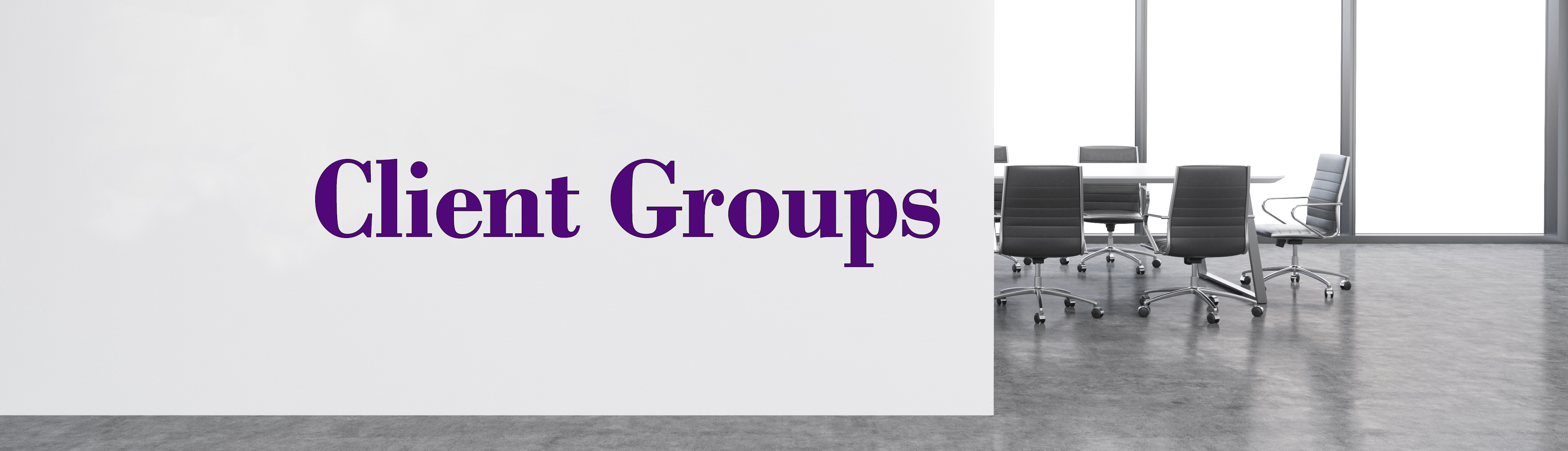 client groups banner