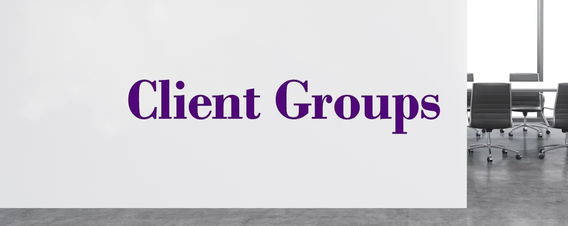 client groups banner
