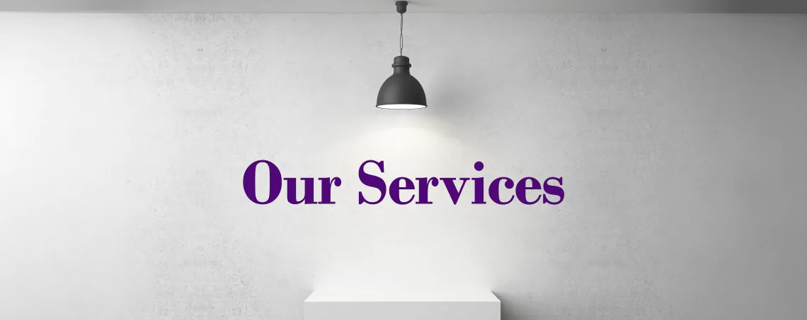 our services banner